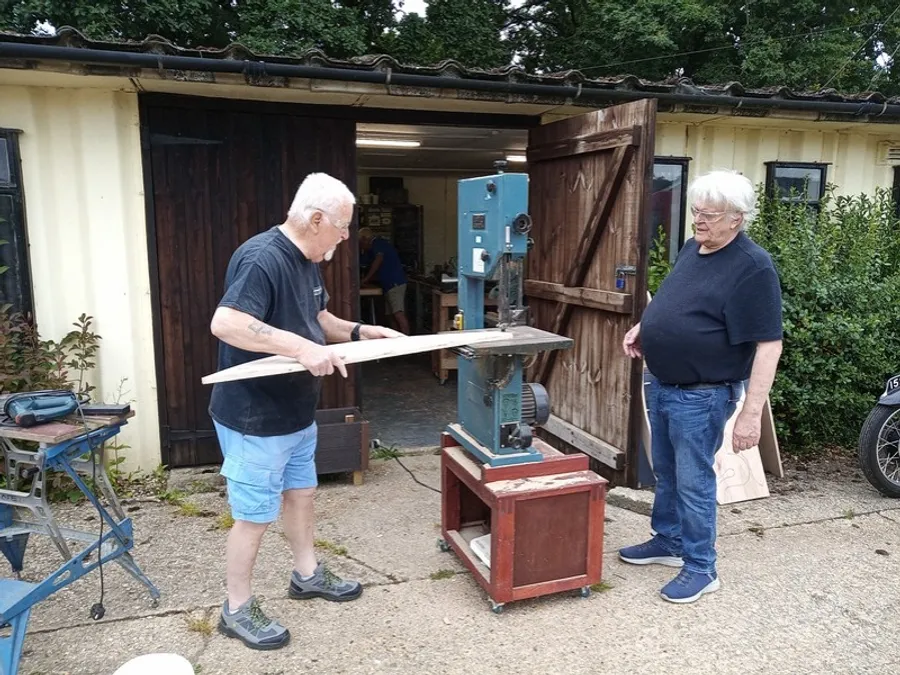 The new green Avon Valley Shed building on Fordingbridge Recreation Ground