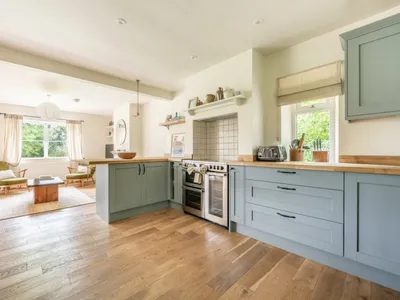 open plan living and kitchen area
